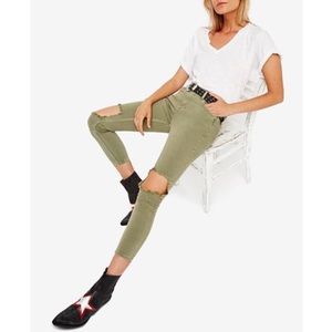 Free People Busted Knee Skinny Jeans